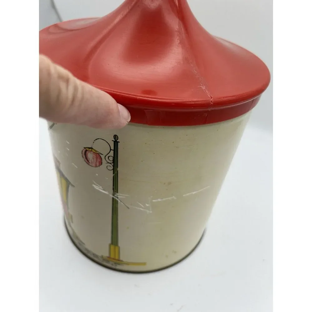 Vintage Ballonoff Cookie‎ Canister Cookie Trolley Metal Tin Container
